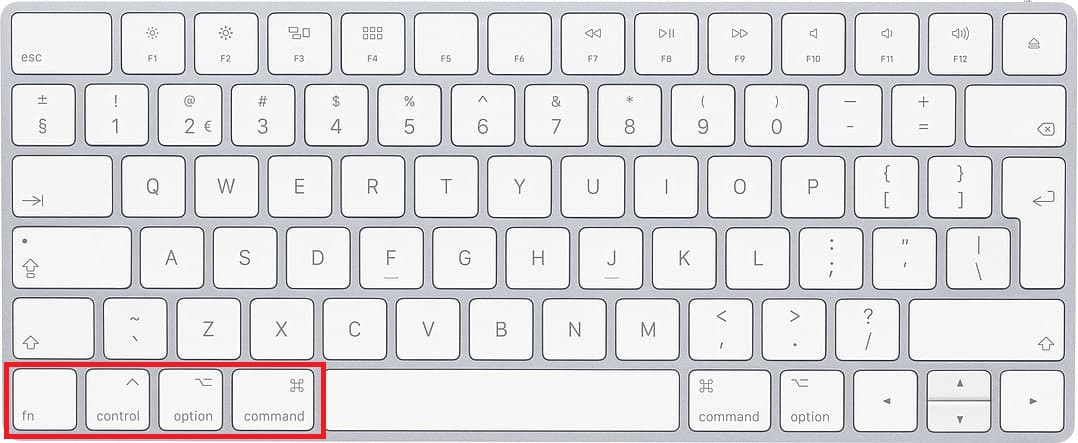 Mac-toetsenbord toetscombinaties